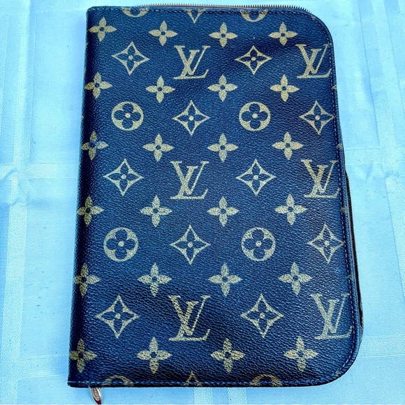 Louis Vuitton VINTAGE RARE Monogram Agenda Organizer Zip-Around Pouch (70s-80s) - Picture 1 of 15
